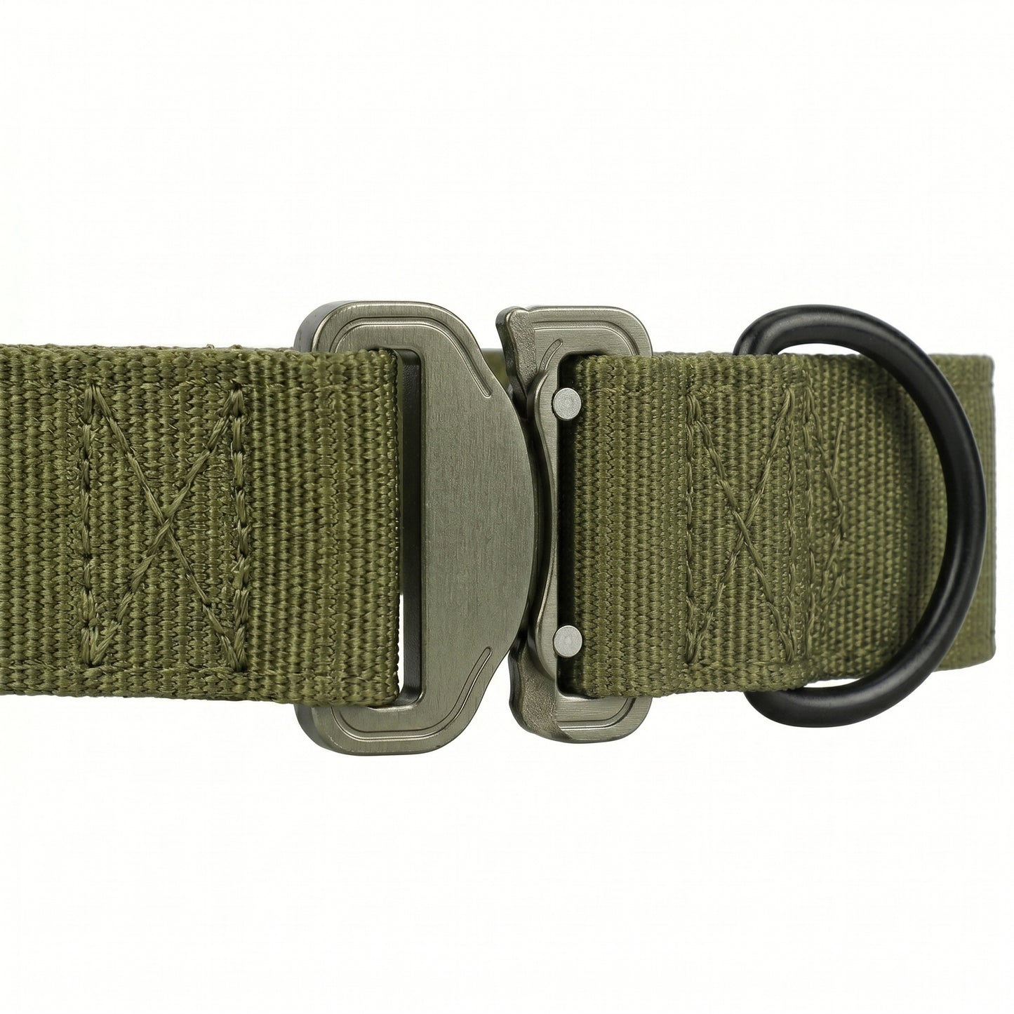 Roxey Medium Nylon Dog Collar Olive
