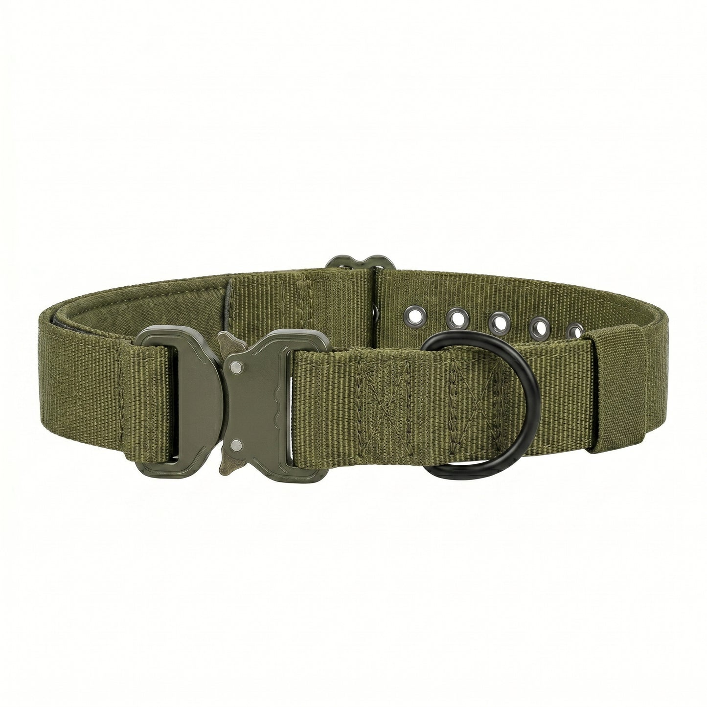 Roxey Medium Nylon Dog Collar Olive