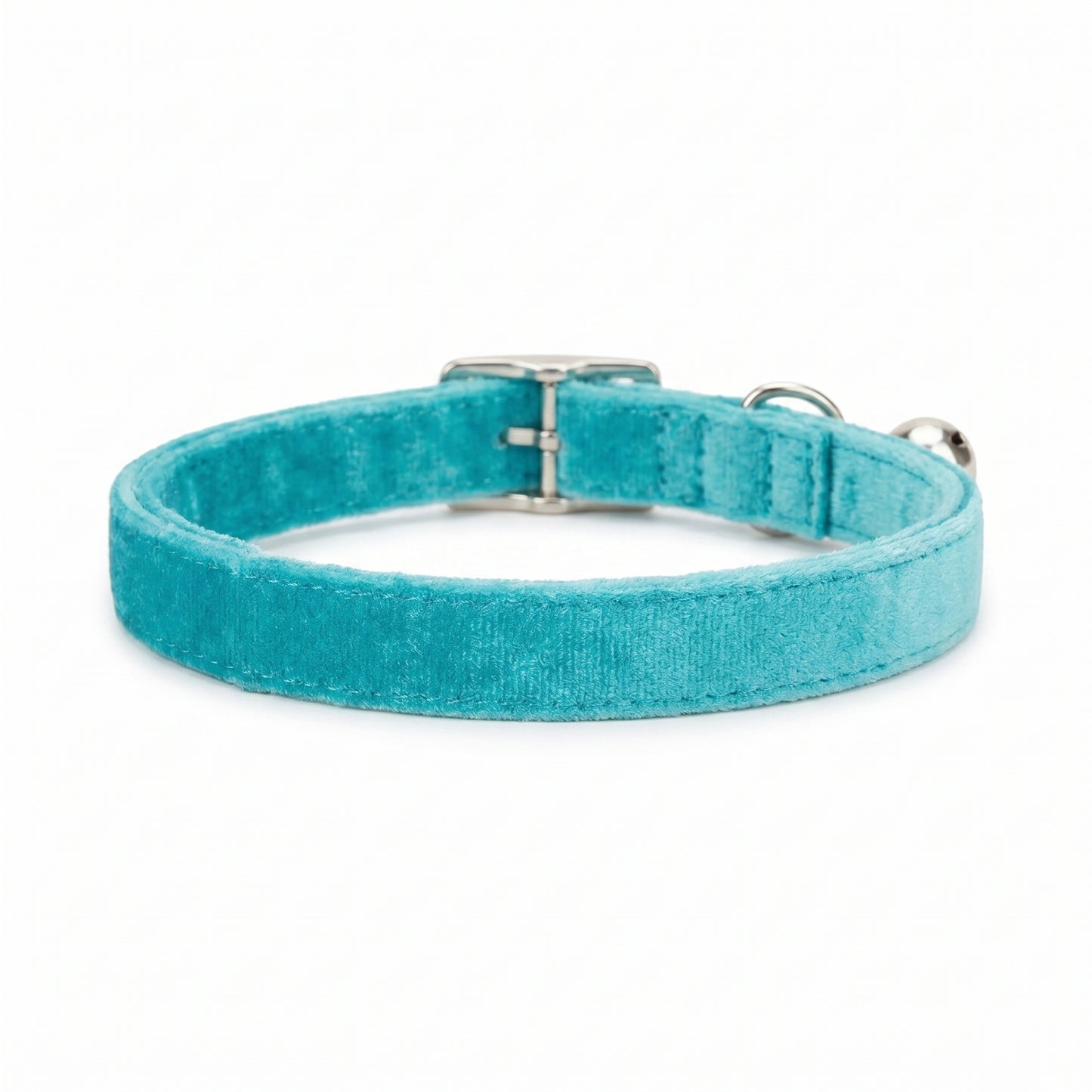 Roxey Medium Velvet Cat Collar Turquoise